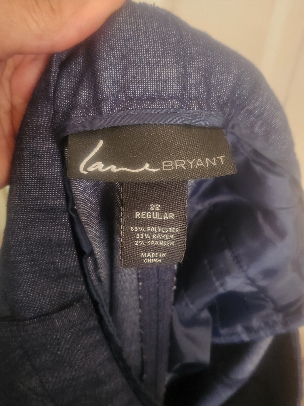 Ladies Blue Slacks - Picture 2 of 2